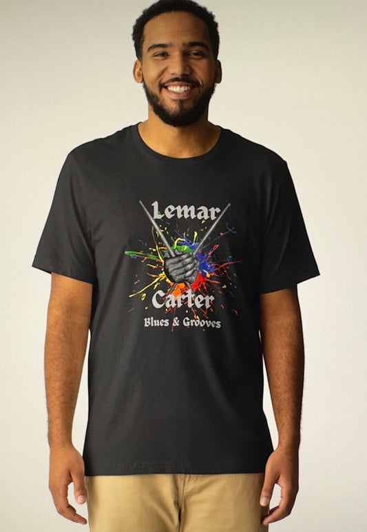 Lemar Carter Blues & Grooves Unisex 100% Cotton Tee