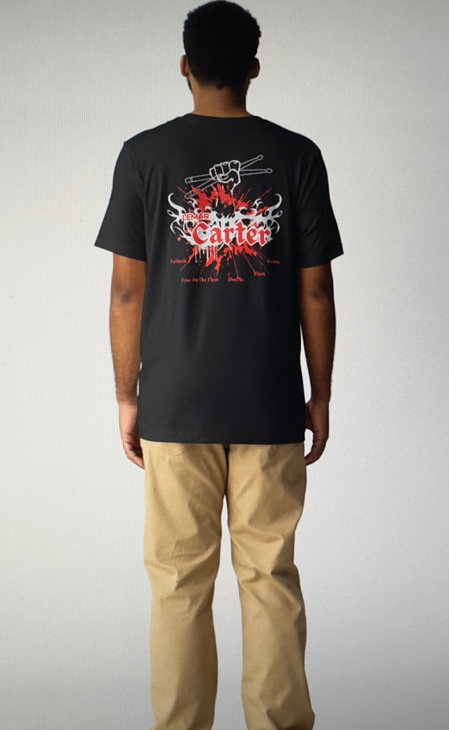 Lemar Carter Blues Shuffle Fatback Unisex 100% Cotton Tee