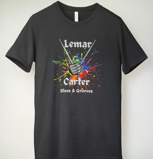 Lemar Carter Blues & Grooves Unisex 100% Cotton Tee