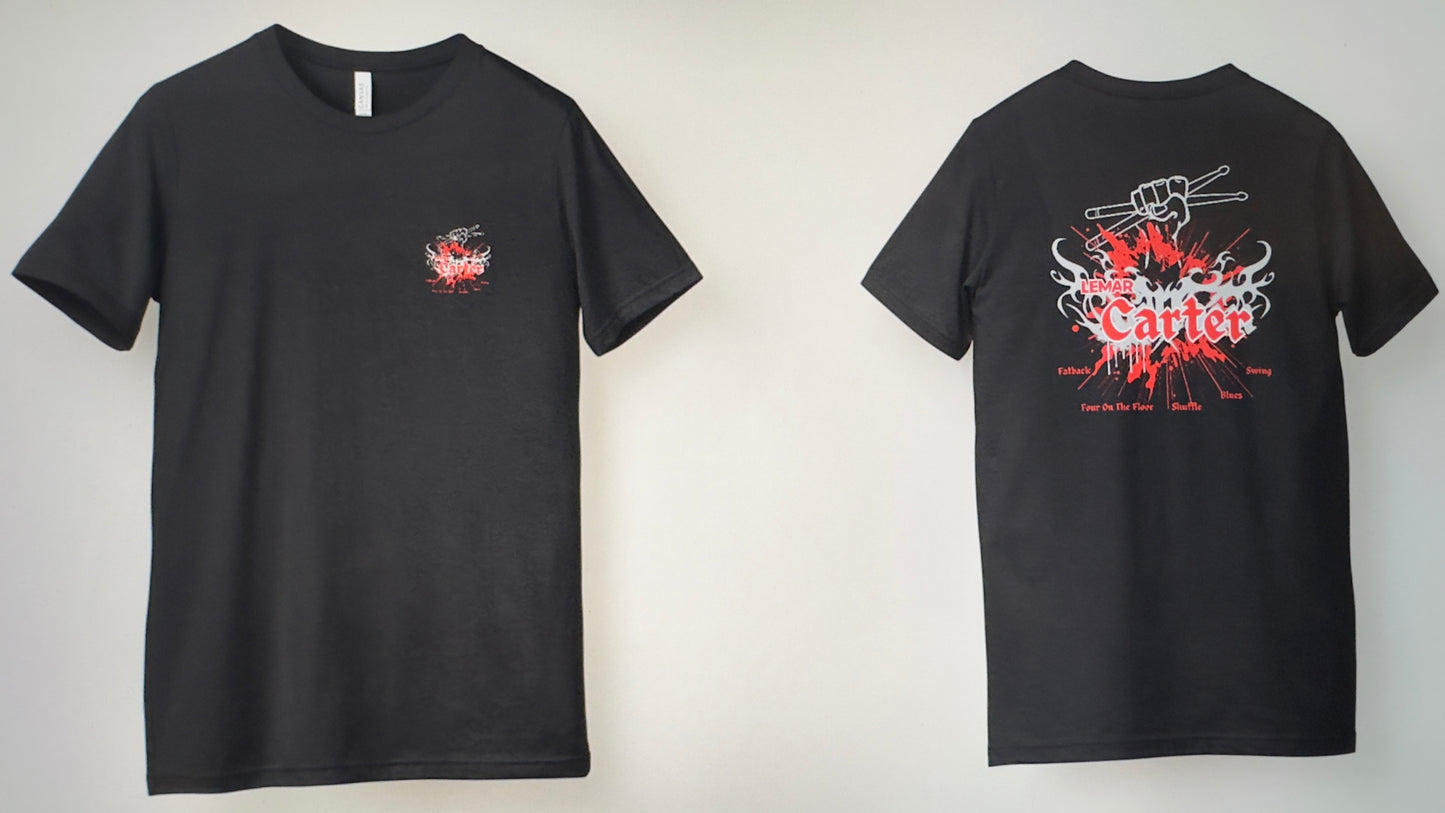 Lemar Carter Blues Shuffle Fatback Unisex 100% Cotton Tee
